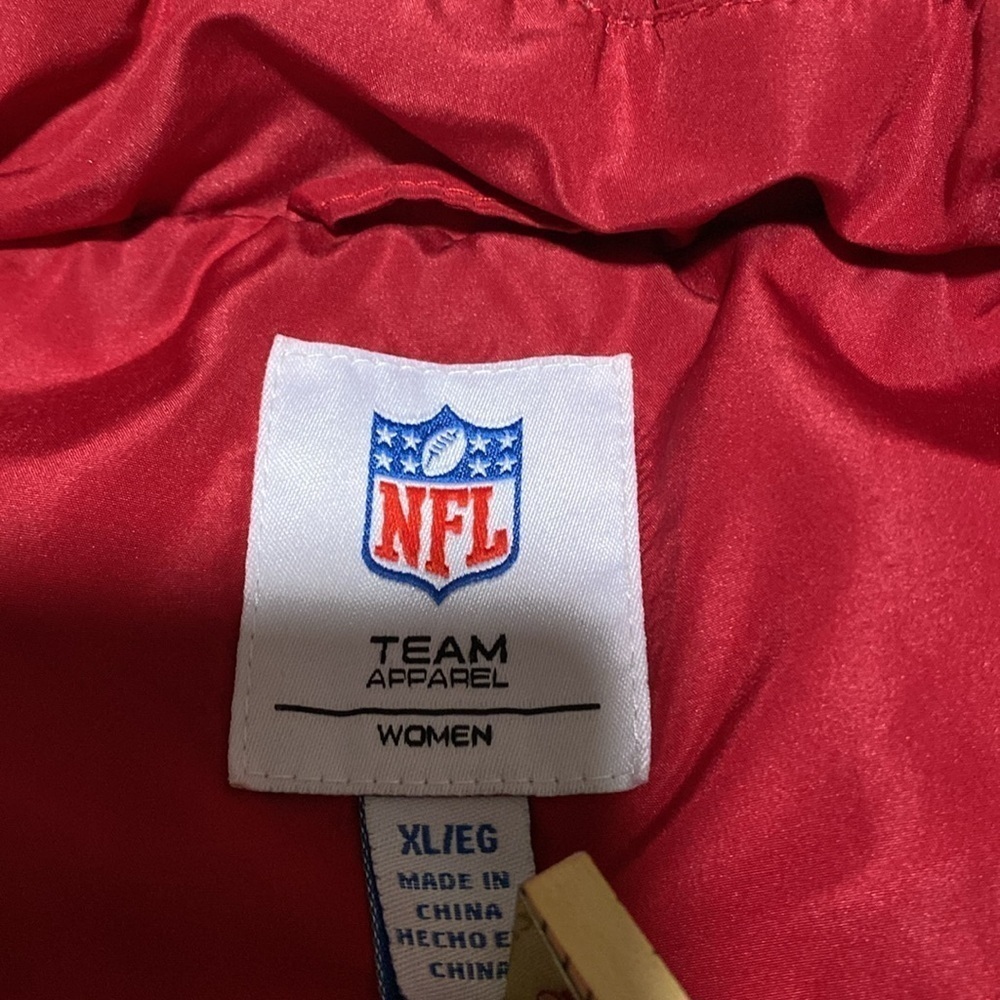 NFL Arizona Cardinals women’s puffy vest size X-Large - Picture 3 of 8